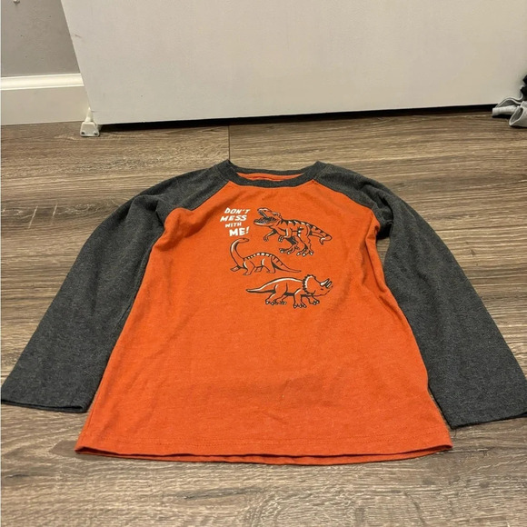 The Kids Headquarters Boys Dinosaurs Camo Orange Matching Set Size 6 - Picture 1 of 6